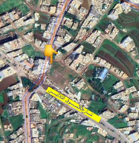 عرض عقاري استثمارية تجارية قطعة أرض استثمارية ركنية شارعين في إب شارع الثلاثين