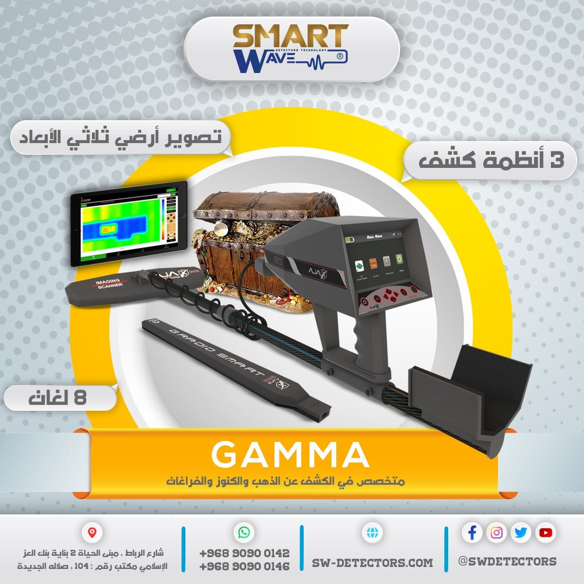 موقع سفرجل - 🔶 AJAX GAMMA – الجيل الجديد من تقنيات التصوير الأرضي لاكتشاف الذهب والكنوز والفراغات! 🔶