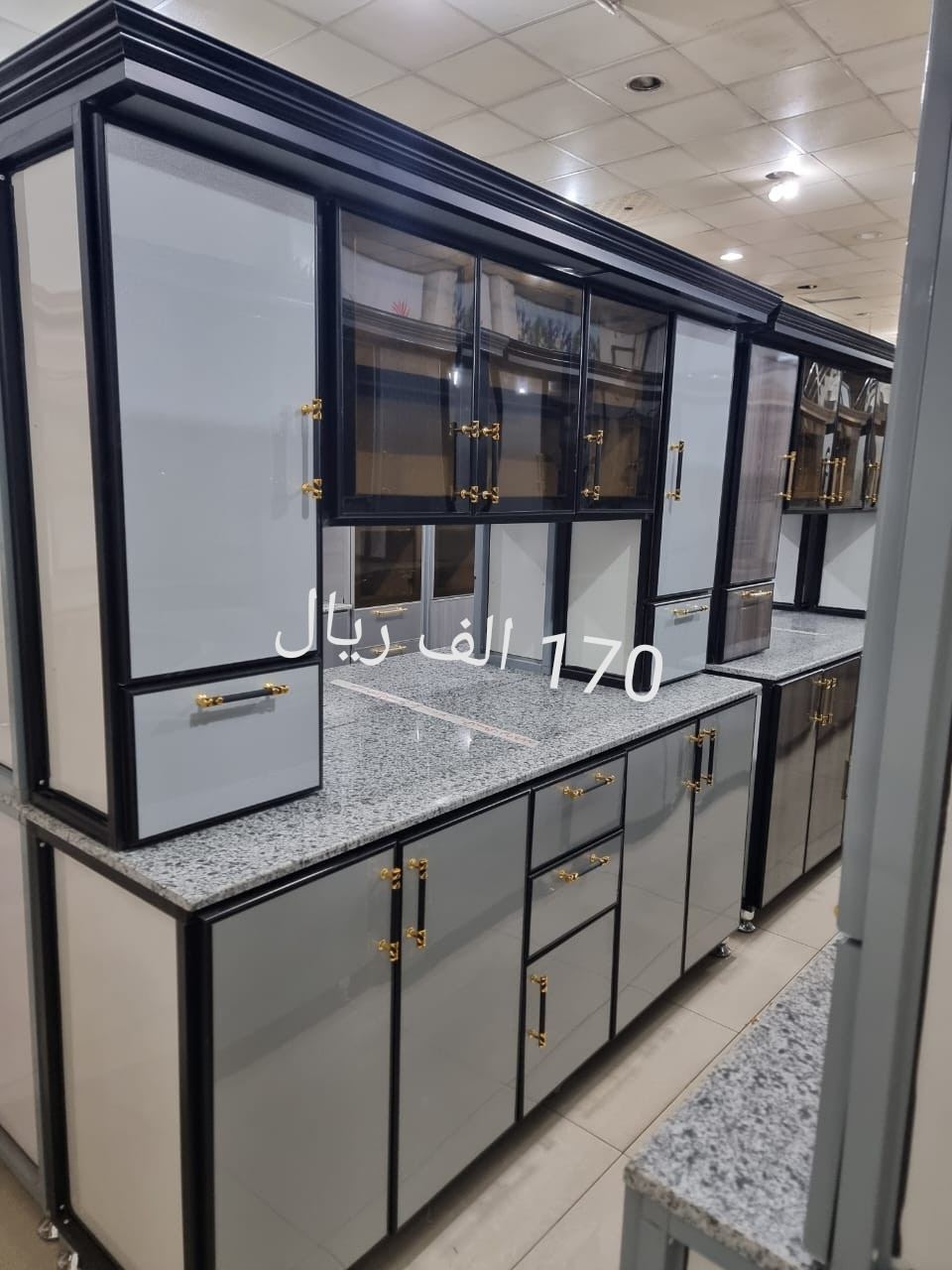 موقع سفرجل - دولاب مطبخ المنيوم و رخام