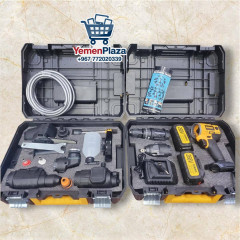 مجموعة دريل أبو ستة رؤوس لاسلكي متكامل من شركة ديوالت (DeWalt) بقوة 268V #متجر_يمن_بلازا